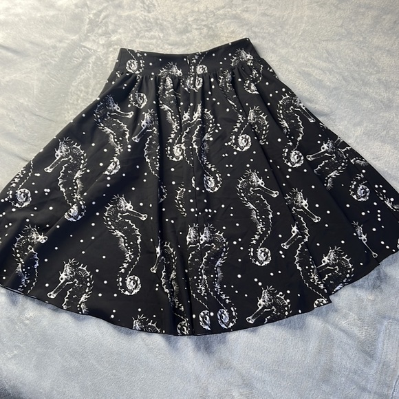 NWOT Blackmilk Seahorse Ghost Yoke Midi Skirt ~ LIMITED Black Size Small - Picture 9 of 12